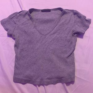Gray Brandy Crop Top